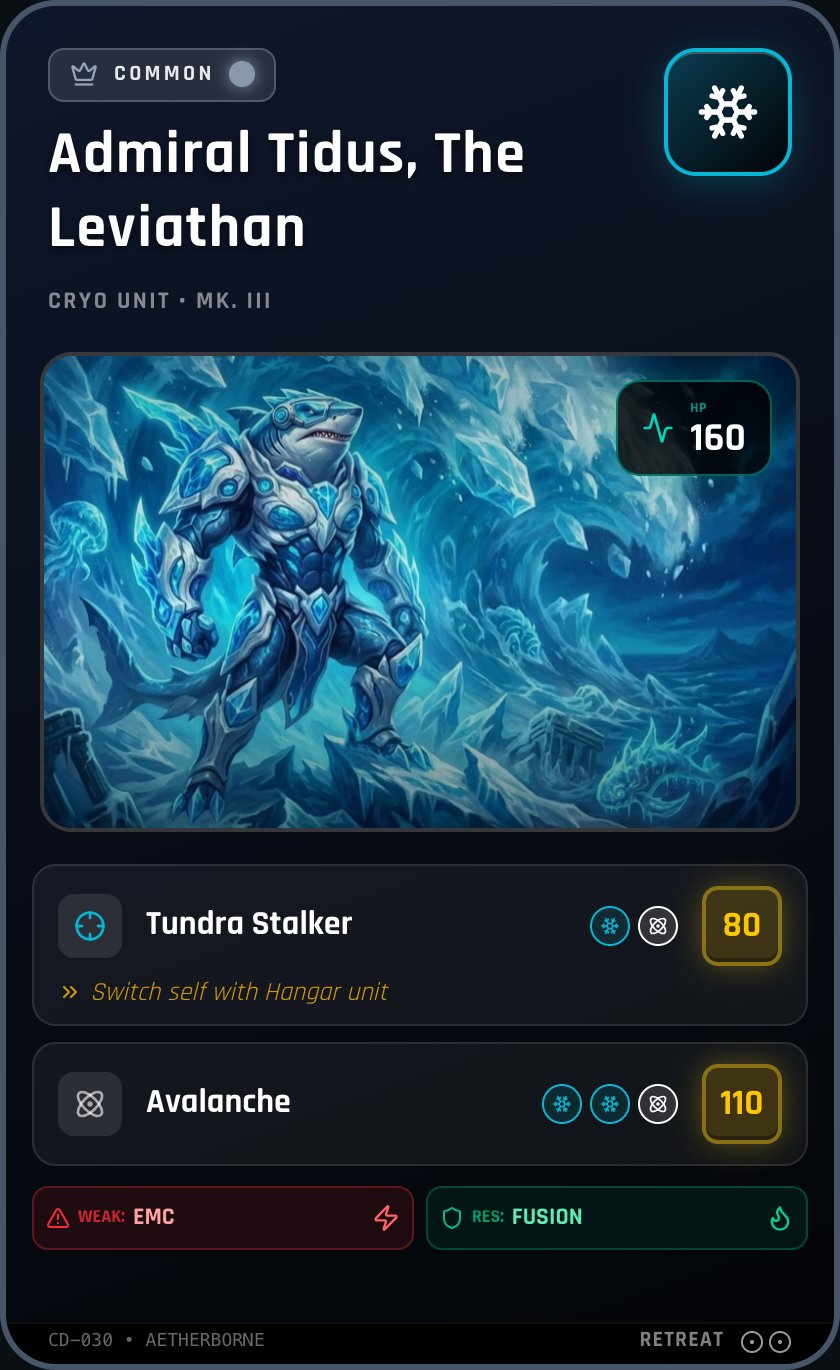 Admiral Tidus, The Leviathan